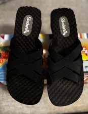 Skechers Cali Women's Black Yoga Foam Black Mule Sandals Size 7UK BNWT