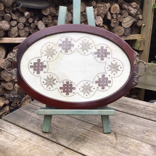 Vintage lefkara lace - lefkara, glass