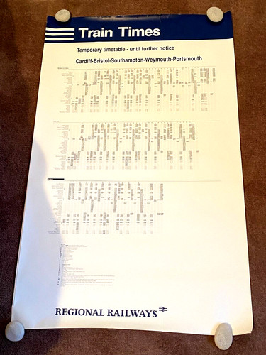 Original railway poster train - original,
