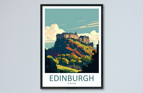 Edinburgh cityscape print - edinburgh,