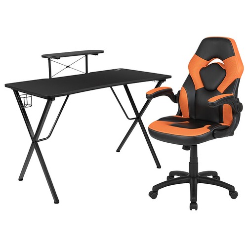 Black gaming desk - gaming, and