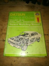 Datsun Violet 710 140J 160J SSS 73-77 Saloon Coupe L14 L16 Haynes Manual