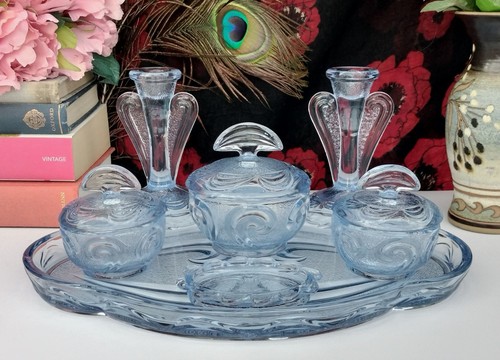 Vintage bagley blue - glass, 3078
