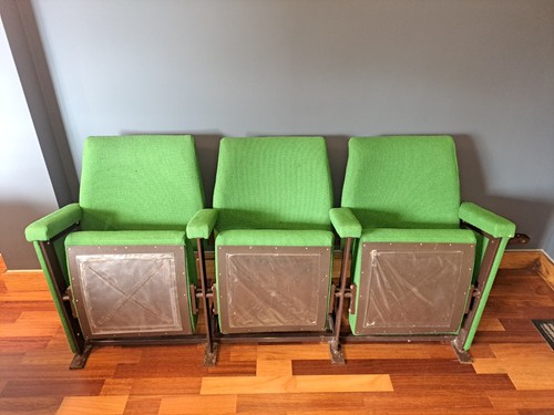 Original vintage cinema seats