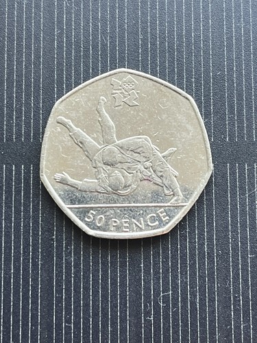 London olympic 2012 50p coin - london,