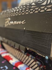 Borsini Vienna K9 120 Bass Accordion with Hard Case Black