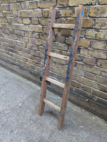 Vintage wood 4 rung - vintage,