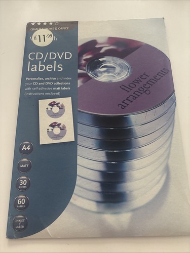 Dvd labels matt self - cd/dvd,
