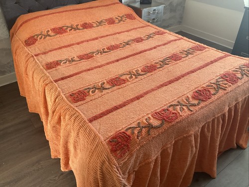 Vintage candlewick bedspread - vintage,