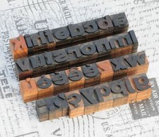 a-z alphabet letterpress