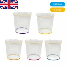 5pcs 5 Gallon Filter Bag Bubble Bag Herbal Ice Essence Extractor Kit Set Bags UK