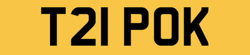 Trip number plate camper - ok,