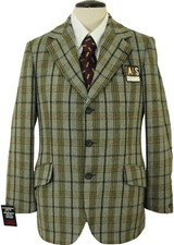 VINTAGE DAKS MENS 38R GREEN