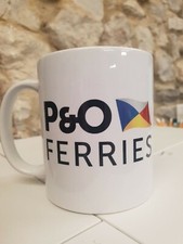 P and O Ferries logo mug cup ferry ferries P&O