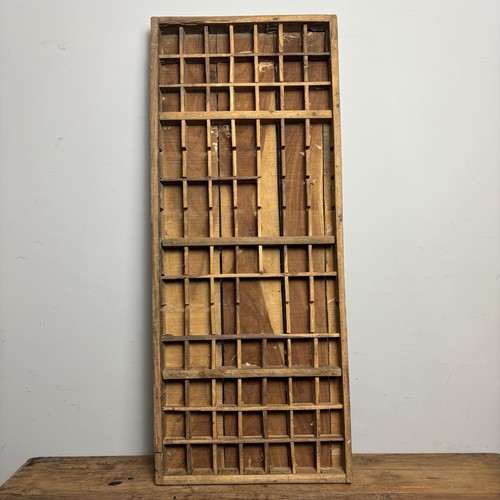 Vintage wooden printers tray - wooden,