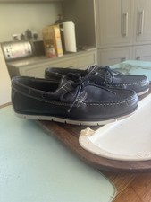 Mantaray Leather Navy Boat
