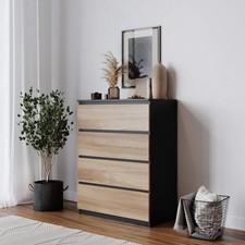 Modern 4-Drawer Wooden Chest -