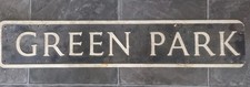 Green Park Street Sign London original VTG