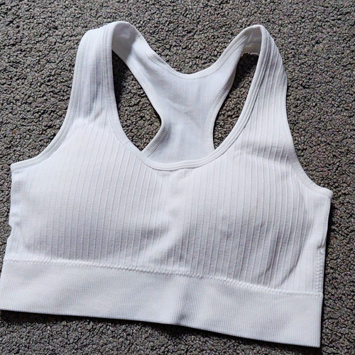 White ribbed racerback - tu,