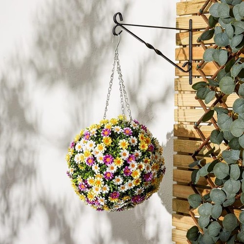 Daisy flower topiary ball - flower,