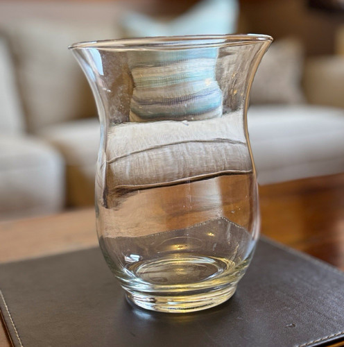 Clear glass decorative trumpet - glass,