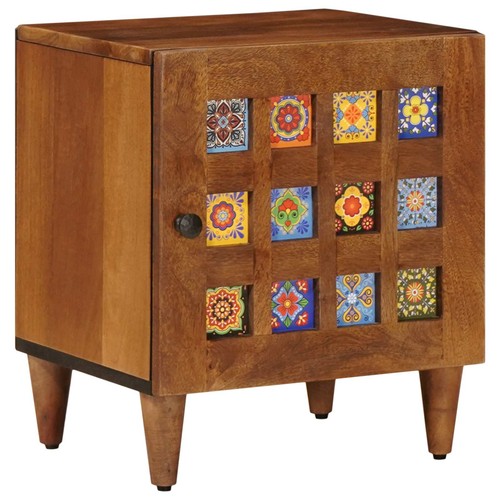 Bedside cabinet solid mango - cabinet,