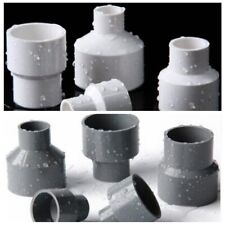 Rainwater Round Downpipe Reducer Pipe Joint White Gray Connector Adaptor 63x50MM