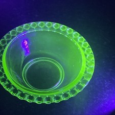 Vintage uranium glass green - vintage,