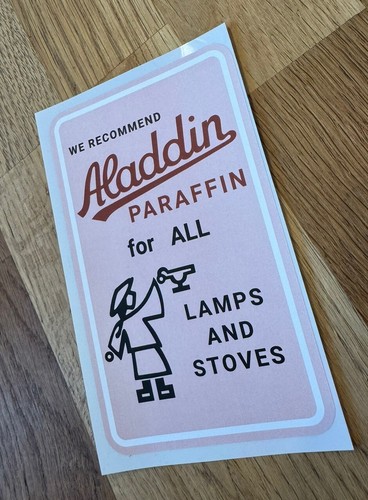 Aladdin pink paraffin - aladdin, sticker