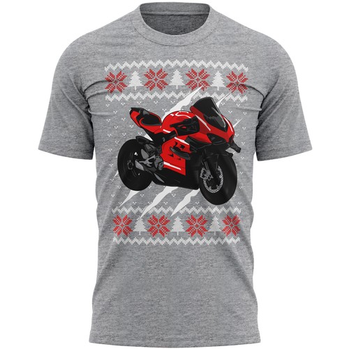 Motorbike christmas shirt - motorbike,