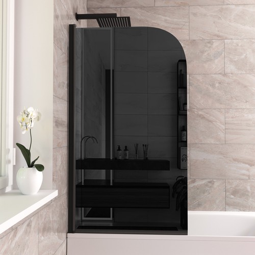 800 curved bath screen matt - screen,