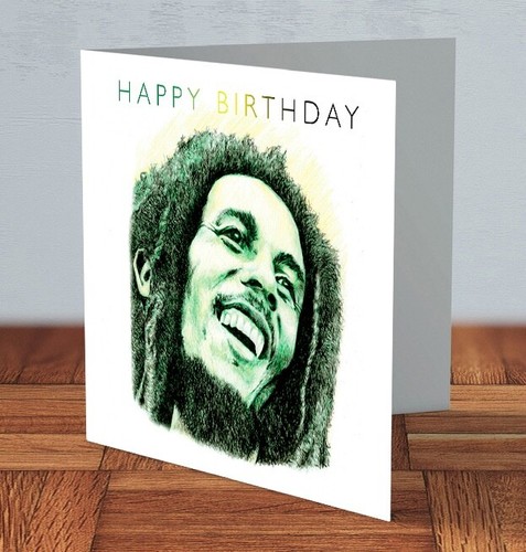 Bob marley birthday card - birthday,