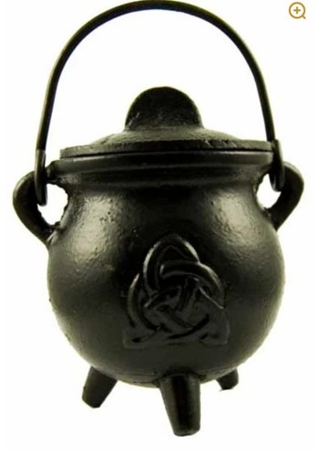 Cast iron cauldron - cast, with