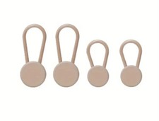 Beige 4Pcs Button Extender for