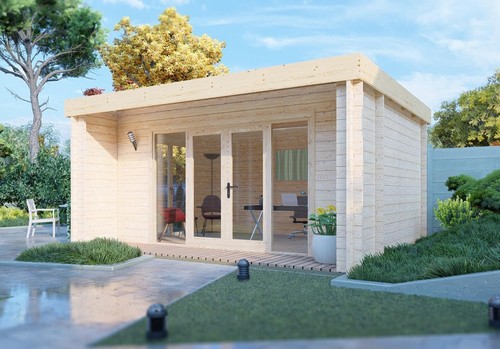 Nuuk log cabin - log,