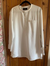 Men's Long Sleeve Off White Kurta/ Tunic. 42”