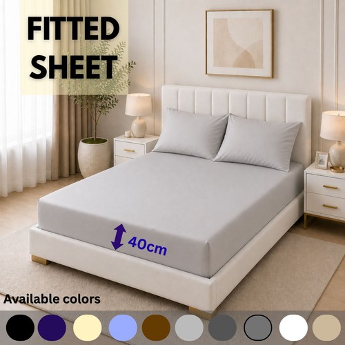 Extra deep 40cm fitted sheet - fitted,