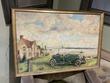 Vintage car original oil - car,