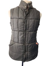 Puffa Women's Quilted Gilet Nylon Polyester Grey Size M Equestrian Vest
