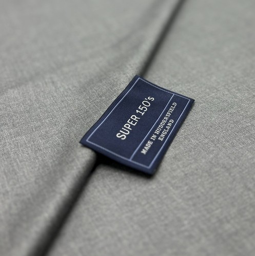 Plain grey super - 150s, wool