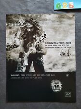 Zakk Wylde Congrats On Hollywood Walk Of Fame Dunlop Wah Pedal Promo Print Ad 06
