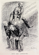 Political cartoon Oposition