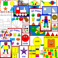 SHAPE resource pack - numeracy/ Maths to PRINT- EYFS, Early Years, Childminder