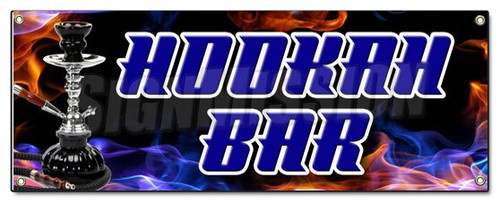 Hookah bar banner - hookah, sign