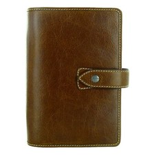 Filofax 2025-2026 Malden Personal Organizer Leather Ochre Paper Size 6.75 x 3.75