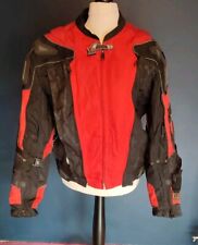 Joe Rocket Motorcycle Biker Textile Leather Jacket Red & Black  #21