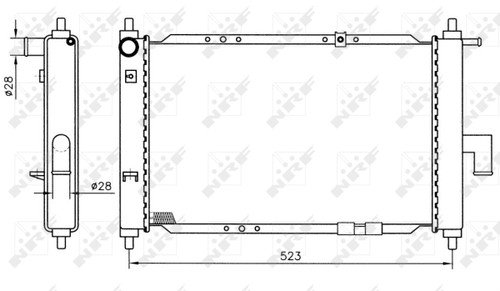 Radiator engine cooling for - cooling,