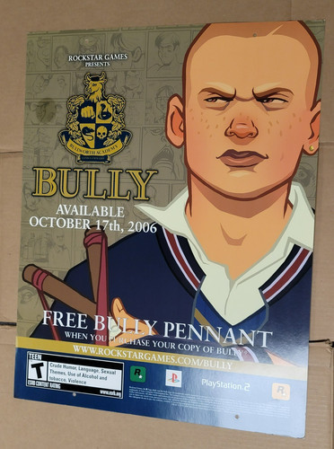 Bully x22 playstation 2 - bully, 28"x22"