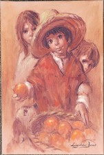 Barry Leighton-Jones - The Urchin - Original Oil on Canvas - 30" x 20"