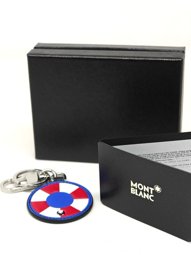 Montblanc leather key ring fob - leather,